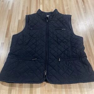 Croft & Barrow Black Quilted Vest